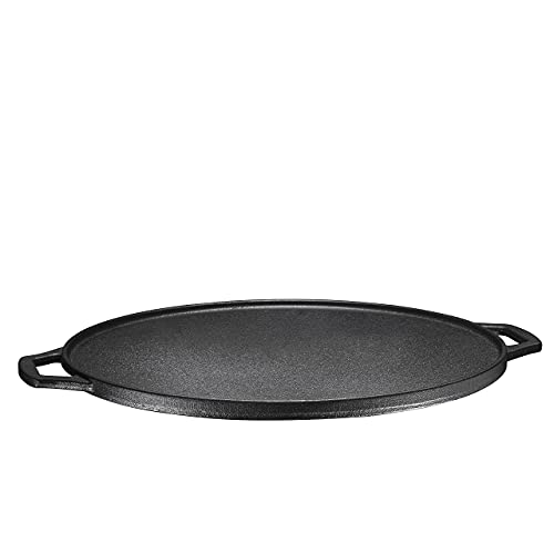 Bruntmor 3In1 PreSeasoned Cast Iron Skillets Round Deep Roasting Pan