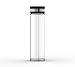 ELDR Supply 20oz Glass Water Bottle, Easy to Clean Wide Mouth, Silicone Sleeve, Leak Proof Twist Cap, Handmade Clear Borosilicate Glass, 1-Pack (600ml / .6 liter)