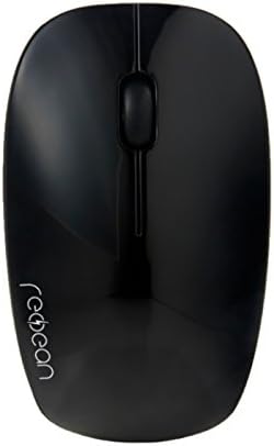 Redbean Wireless silent mouse (Black).2.4G Rechargeable silent computer mice with bulit-in battery(Micro USB charging).