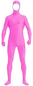 VSVO Face Open Zentai Lycra Spandex Bodysuit (Large, Pink)