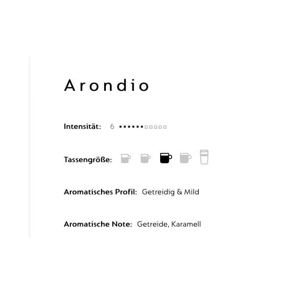 Vertuo Arondio Gran Lungo 50 Kapseln für 150 ml Tassengröße Stärke 6/11 – Bild 3