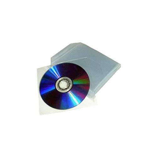 Nonsolo-computer 200 Clear PVC CD/DVD Sleeves with Folding Flap