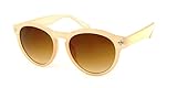 Auija Women Sunglasses Sport Cross Design Multicolor Oval Beige Frame Brown Lens