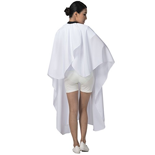 SMARTHAIR Professional Salon Cape Polyester Haircut Apron Hair Cut Cape,54'x62',White,C026005B