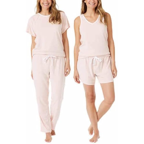 Pink Pyjama Ralph Lauren Femme Bermuda Pajama Bottoms For