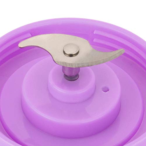 Portable Juicer Cup Clearance,380ml Rechargeable Juice Blender Magnetic Secure Switch Electric Fruit Mixer (Purple)