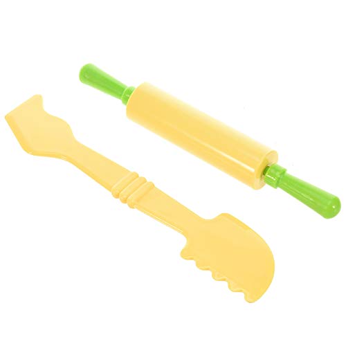 Feeko Dough Tools, 6-Piece Plastic Art Clay and Dough Toy Stroke Modeling Dough Tool for Children Aged 3 and Over