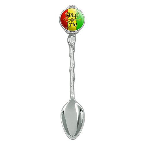 Stay Irie Rastafarian Flag Novelty Collectible Demitasse Tea Coffee Spoon