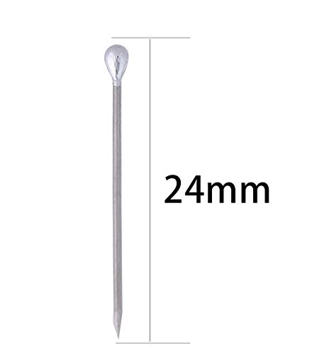 Y&YUAN 1 Inch Ball Head Dressmaker Pins Silver Straight Quilting Pins 1200 Count
