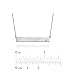 GlitterLounge Horizontal Bar Pendant Necklace .925 Sterling Silver CZ Silver Link Chain 16