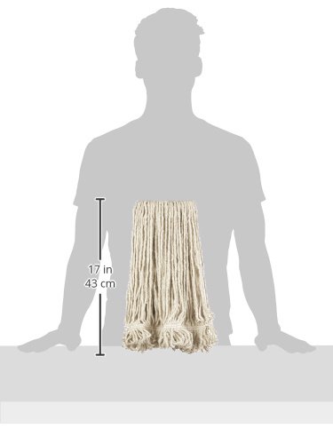 image for AmazonBasics Loop-End Synthetic Commercial String Mop Head, 1.25 Inch 