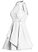 ZKESS Women's Sleeveless Lace Party Club Skater Dress X-Large Size White