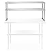 GRIDMANN NSF Stainless Steel Commercial 2 Tier Double Overshelf 48 in. x 12 in. for Kitchen Prep & Work Table