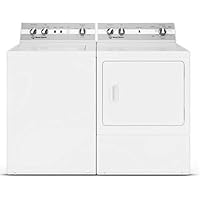 Speed Queen Laundry Pair TC5000WN 26" Top Load Washer and DC5000WE 27" Electric Dryer