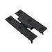 Renovator's Supply Cabinet Hinge Black Iron H Flush 3 Inch Set of 2