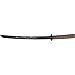 BladesUSA 1808D Samurai Wooden Training Sword 30-Inch Wooden Wakizashi