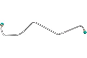 Inline Tube Compatible with 1973-80 Chevrolet GMC Truck SUV 2WD 350CID 4bbl 3/8" Pump to Carb Line 1pc, OE Steel