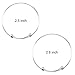 Tosnail 16 Pack Stainless Steel Expandable Wire Bangle Blank Bangle Bracelet for Jewelry Making