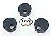 OHPROS Desk Grommet w/Cover for 1 Inch Hole. Black Plastic (3 Pack) for Cable Management