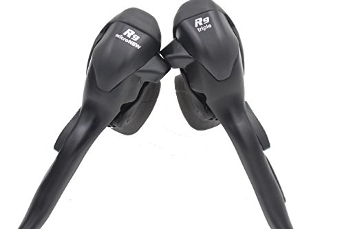 Micronew Dual Control Levers 3 x 9 Speed Trip Shifters Road Bicycle Derailleur Compatible for Shimano Sora Shift Levers