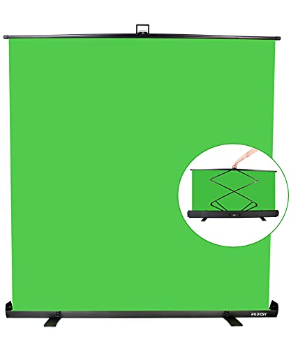 Photo 1 of FUDESY Extra Large Green Screen, 74W X 77H inches Collapsible Chromakey Panel,Portable Retractable for Tiktok Video, Live Game,Aluminum Base,Wrinkle Resistant Fabric,Pull-up Style,Auto-Locking Frame