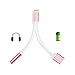 2 in 1 Lightning to 3.5 mm Headphone Jack Adapter Charging Cable for iPhone 7/ 7 Plus