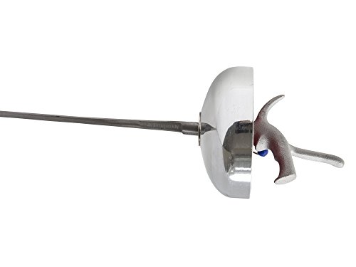 American Fencing Gear Fencing Epee Electric Sword Weapon National Grade with 1 Guard, 1 Guard Pad and German Fitting Tip and Barrel - Includes 1 Spare Blade - Size 5 (Pistol Grip, Left)