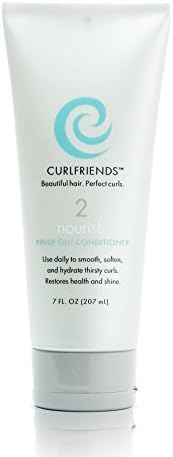 CurlFriends Nourish Rinse out Conditioner, Totally Eliminate Tangles Block Frizz Instantly, Best Curly hair Conditioner, Great Detangle for Kids!