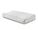 Low Profile Memory Foam Contour Pillow, Soft Bed Pillow for Neck Pain Relief, Ergonomic Neck and Cervical Support Pillow by WeNerya, Standard, White