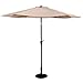 Giantex 10ft Outdoor Patio Umbrella, Market Table umbrella with Tilt Adjustment and Crank, 180G Polyester, Garden Canopy for Deck Backyard Pool Indoor Outdoor
