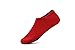 WQINSHOE Unisex Barefoot Water Skin Shoes Aqua Socks Anti-Slip Durable Sole Shoes for Aerobics Exercise Beach Swim Yoga-RED XL