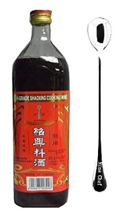Amazon Com Shaohsing Shaoxing Rice Cooking Wine 750ml One Ninechef Spoon Grocery Gourmet Food