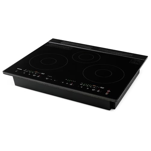 アイリスオーヤマ 200V ビルトインIH 3口グリルレスタイプ 工事必要 IHC-B3201GL-B ブラック