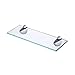 KES Bathroom Glass Shelf 13.7 Inch Shower Organizer Extra Thick Tempered Glass Rectangle Floating Wall Mounted Polished Finish, BGS3200S35