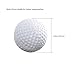 TOYMYTOY 8pcs Plastic Golf Balls Game Toy Balls Indoor Outdoor Practice Balls for Kids Children Golfer (White)