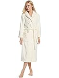 Ekouaer Robes Unisex Kimono Bathrobe Super Plush Microfiber Fleece Loungewear S-XL