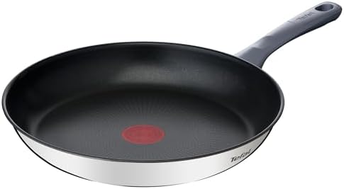 Tefal daily cook - frigideira baixa com revestimento forte, durável e seguro, thermo-signal, cabo ergonômico anti-queimadura, adequada para todos os tipos de fogões, pfoa, sem chumbo e cádmio, frigideira 30 cm