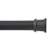 Kenney KN609C/5 Twist & Fit No Tools Camlock Tension Easy Install Shower Curtain Rod with Non-Slip, Non-Scratch Ends, 42-72