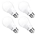 Hyperikon A19 Dimmable LED Light Bulb, 9W (60W Equivalent), ENERGY STAR Qualified, 4000K (Daylight Glow), CRI90+, 840 Lumens, Medium Screw Base (E26), UL-Listed, Standard Light Bulb (4 Pack)