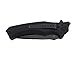 QSP Fast Opening Folding Pocket Knife Ball Bearing System, 440C Blade G10 Handle, 5.2'' Closed, Man's Gift, (Black Titanium Coated Stone Wash Blade,Black G10 Handle)