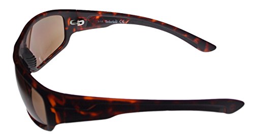 Timberland Mens Matt Tortoise Rectangle Plastic Sunglass TB7145 52E