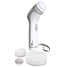 Skin Cleansing System Facial Brush & Body Care Kit for Women & Men. Includes 4 different heads - Large Body Brush, Soft Face Brush, Regular Face Brush and Pumice Stone. Water-Resistant.