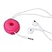 LENTION Earphone Holder / Headphone Keeper / Cable Turtle Organizer / Winder Case for iPhone, iPod, Samsung, Sony, MP4, Earbud And More (Rose Red)
