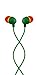 House of Marley, Little Bird Wired In-Ear Headphones - Noise Isolating, 9.2mm Driver, Two Ear Tip Sizes, Sustainably Crafted, Affordable Lifestyle, EM-JE060-RA Rasta
