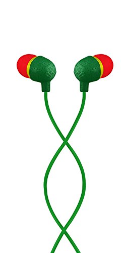 House of Marley EM-JE060-RA The House of Marley EM-JE060-RA Little Bird In-Ear Headphones - Rasta Rasta/Black