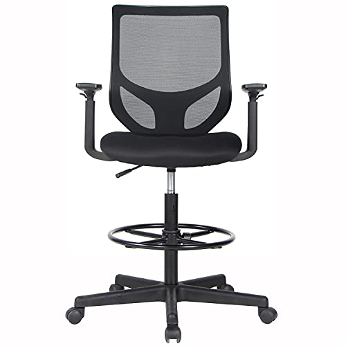 Drafting Chair, Tall Office Chair, Ergonomic Mesh Office Chair