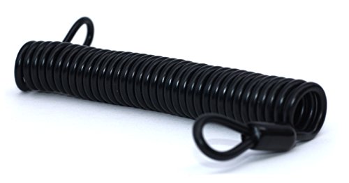 image for Auto Parts Prodigy Motorcycle Helmet Lock & Cable - Rubberized Sleek B