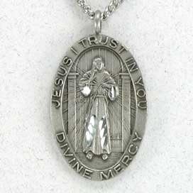 Jesus I Trust in You" Divine Mercy Pendant