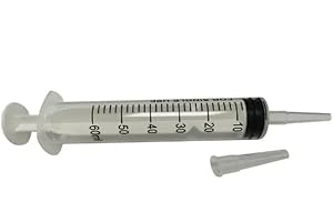 Med Chalet EXELint Disposable Syringe, Sterile Single Pack, 50 ml to 60 ml Medical Grade Catheter Tip, J1