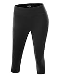 NINEXIS Womens Active Workout Athletic Running Yoga Capri Leggings